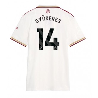 Arsenal Viktor Gyokeres #14 Tredjedrakt Kvinner 2025-26 Kortermet Arsenal Viktor Gyokeres #14 Tredjedrakt Kvinner 2025-26 Kortermet